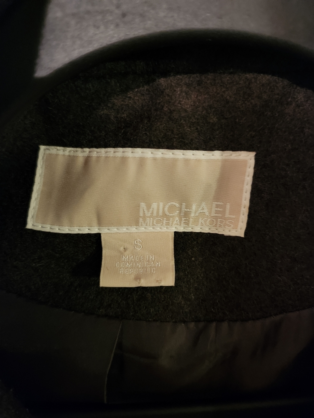Michael Kors Wool Blend Peacoat in Olive Green - Picture 6 of 6